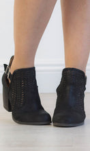 Buckled Rounded Booties in Black