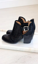 Buckled Rounded Booties in Black