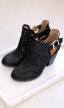 Buckled Rounded Booties in Black