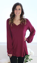 Classic Feel Top in Burgundy