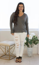 Grey Dolman Never Basic Top